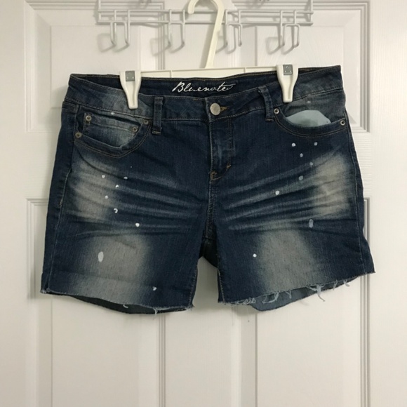 Bluenotes Denim Shorts Size 31/30 Washed Out Low Rise Super Skinny - Picture 3 of 7